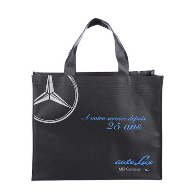Wholesale silk print non woven bag with customized design shopping bag