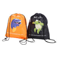 Fashion wholesale factory price customized 190T polyester backpack style drawstring bag