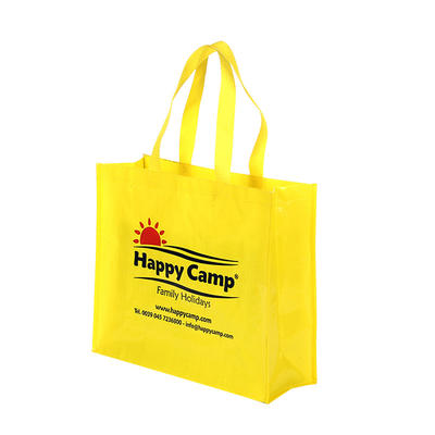 Reusable custom shopping bags pp woven bag advertising tote bag pp laminated woven bag