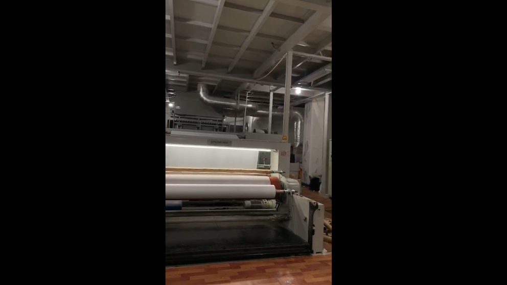 Non woven fabric making