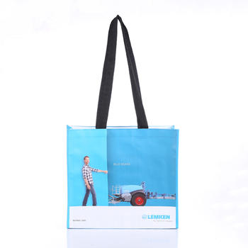 Reusable Custom Shopping Pp Woven Bag Advertising Tote Bag Laminated Woven Bag